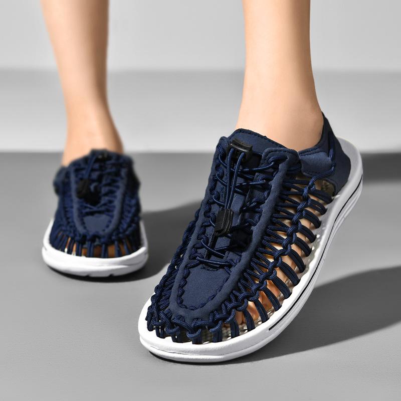 Men's Woven Casual Beach & Outdoor Sandals - Roman Style Water & Wading Shoes