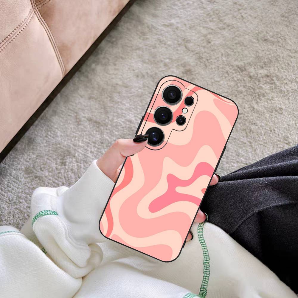 Liquid Swirl Abstract Art Phone Case For Samsung S 24 Fe 25 Ultra Plus 20 Lite 21 30 22 23 24 22 Ultra 5G Fundas