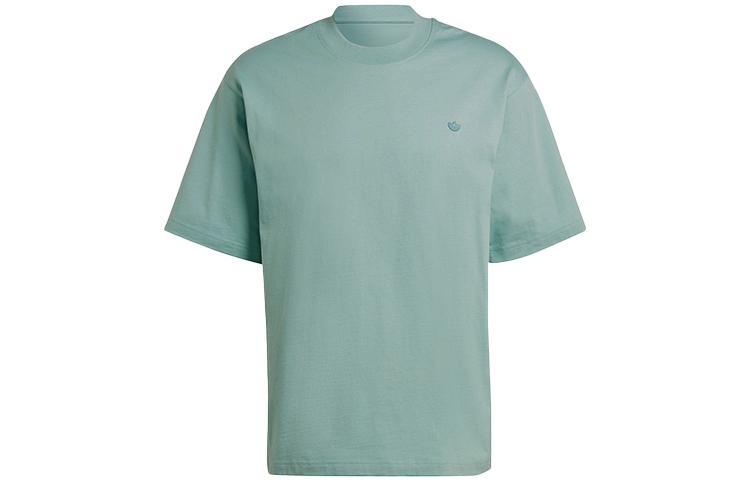 

Adidas Originals Trefoil T Shirts Unisex Light Green Crew Neck Moderate Straight Fit HC8591 L