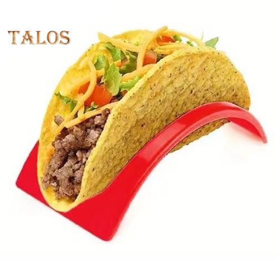 Supporto per taco da 10 pezzi, durevole, leggero, per uso alimentare, in plastica, per tacos, pancake messicani