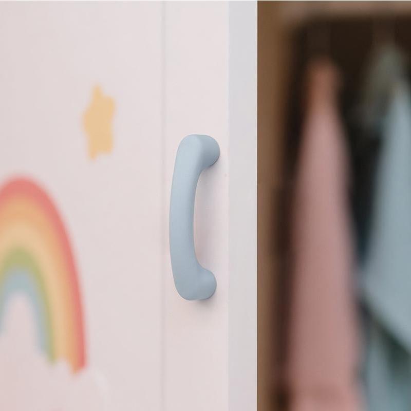 Maniglia per Armadio in Ceramica Carina a Forma di Stella Luna Nuvola Pomello Colorato per Cassetto per Armadio Mobile Decorazione