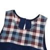 Apron Patchwork Apron 236654 Blue [Kusuguru Japan] M-L