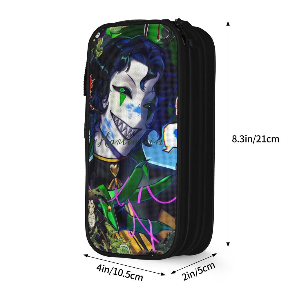 The F-Freak Circus Harlequin Pencil Case New Pen Holder Bags Student Big Capacity Office Gifts Pencilcases