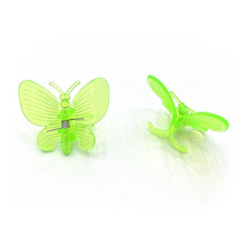 70 Peças Clipes de Planta em Forma de Borboleta Braçadeiras de Plástico Pesadas Adequadas para Flores Trepadeiras Orquídeas Suporte Design Anti-Acamamento