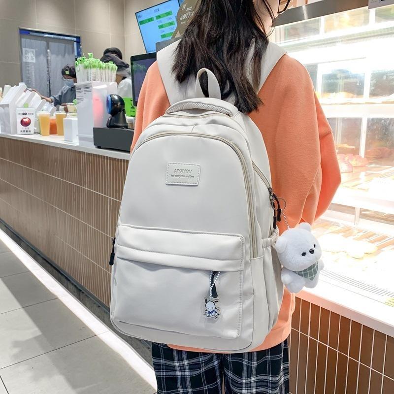 New Female Fashion High Capacity Waterproof College Backpack Trendy Women Laptop School Bags Cute Girl Travel Book Bag Cool Schoolbag