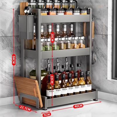 Modern 3-Tier Kitchen Seasoning Rack Organizer