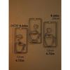 Wall Mounted Black Iron Art Minimalist Home Decor Indoor Outdoor Hanging Ornament