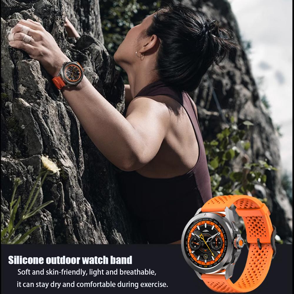Bracelet Respirant 22mm Pour Montre Garmin Venu 3 Garmin Venu 2 Xiaomi Vivoactive 4 Bracelets de Sport Creux en Silicone