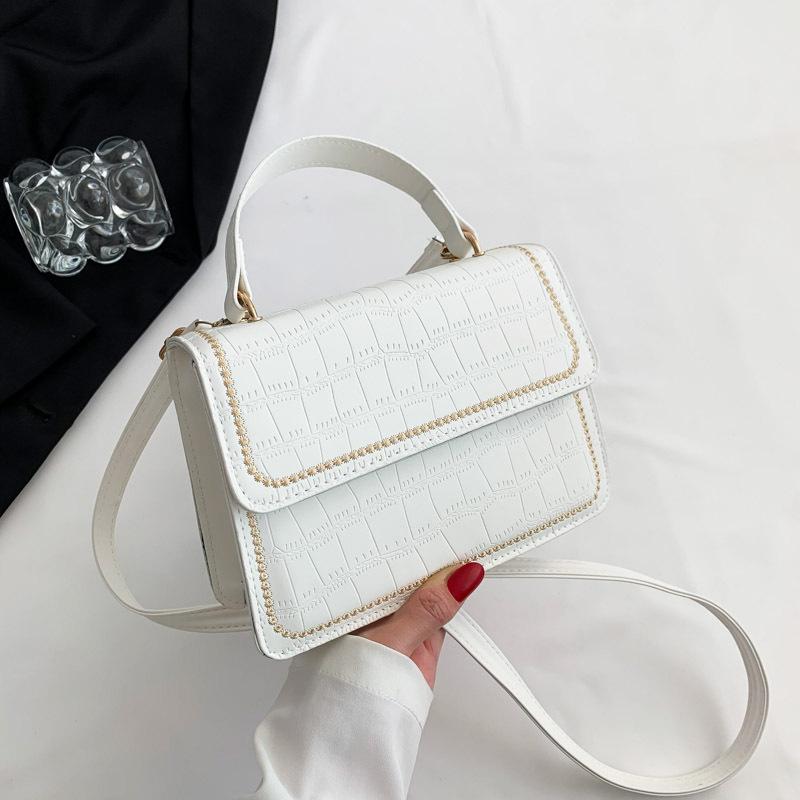 New Korean Style Trendy Small Square Bag Fashionable Simple Handbag Casual Personalized Shoulder Bag Retro Crossbody Bag