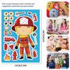 Cute Cartoon Themed Dress-up Sticker Set For Kids With Interactive Puzzle Fun