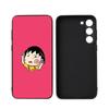 Cute Anime Sakura Momoko -O For Samsung Galaxy S25 S24 S23 Ultra S22 S21 Plus S20 Black Soft Silicone Protective Case