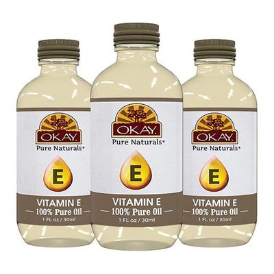 OKAY Pure Vitamin E Oil, 30ml, 3 Units