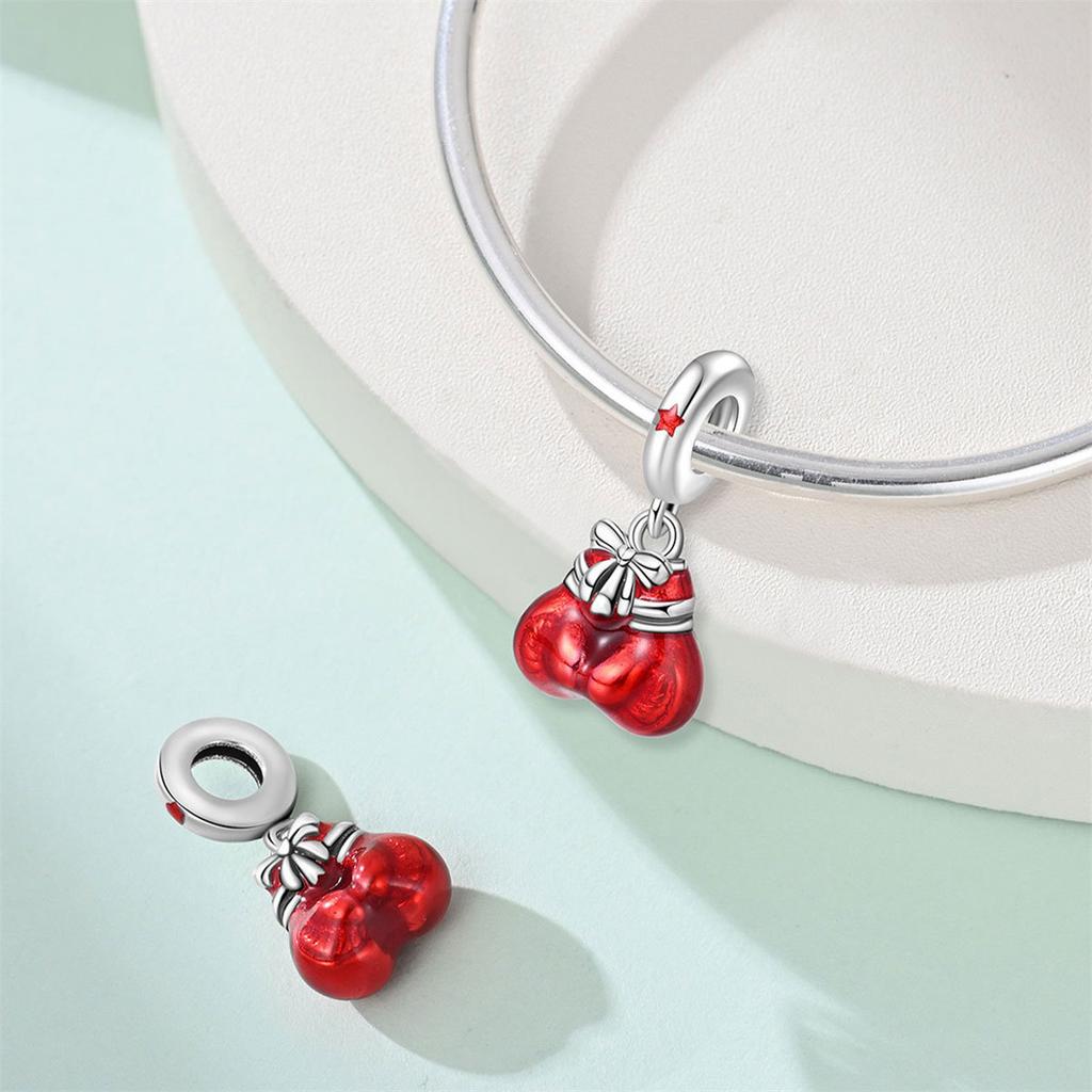 S925 Silver Sporty Fruit Bead Charm DIY Bracelet Jewelry Making Kit Accessories Set