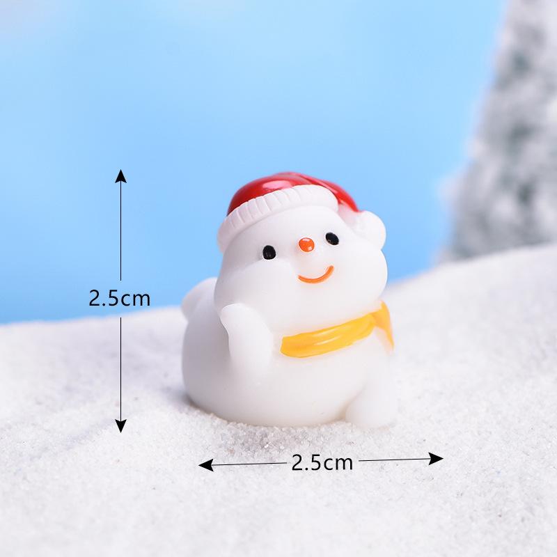 New Santa Claus Cute Snowman Micro Landscape DIY Bonsai Decoration Snow Landscape Ornament Sea Lion Christmas Ornament