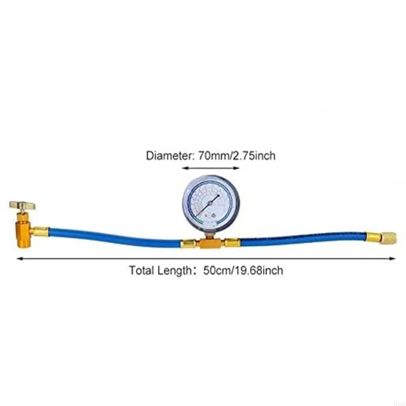 B46E R134A Refrigerants Recharge Hose Set Air Conditioning Maintenance Part Air Conditioning Charging Hose and Adapter Set