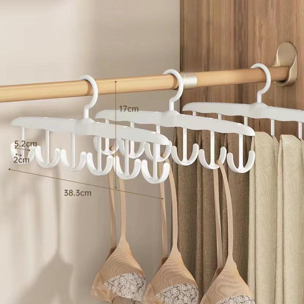 2pcs Wavy Clothes Hanger, Household Student Multi-Functional Hook, Drying Strap, Seamless Clothes Rack