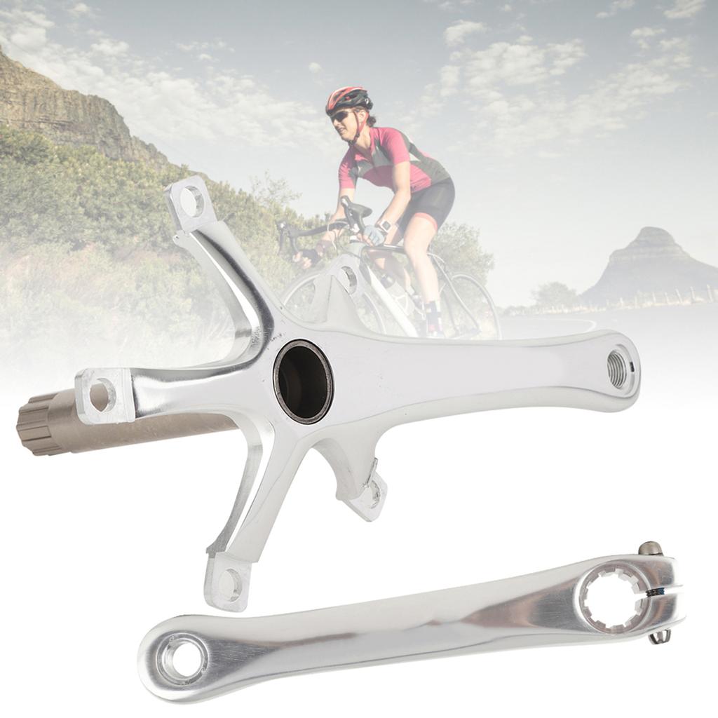Aluminium Alloy Folding Bike Integrated Hollow Crank Left and Right Set Contains Middle Shaft Screw
