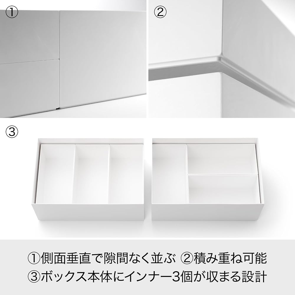 Like-it Tidy-Up Box, Shallow Inner Type, TD-01 White - A versatile storage box that neatly