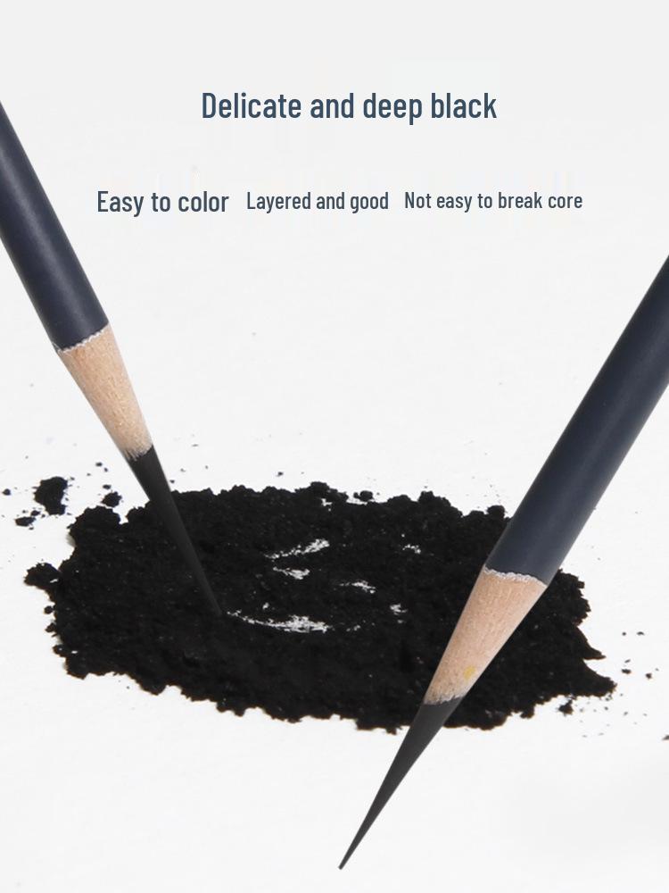 Faber-Castell Extra Soft, Medium, and Hard Charcoal Sketching Pencils for Art Students