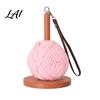 Yarn Ball Winder for Travel Wooden Wrist Holder Portable Smooth Rotation Dispenser Knitting Accessory Hands Free Rack And Crocheting Supplies