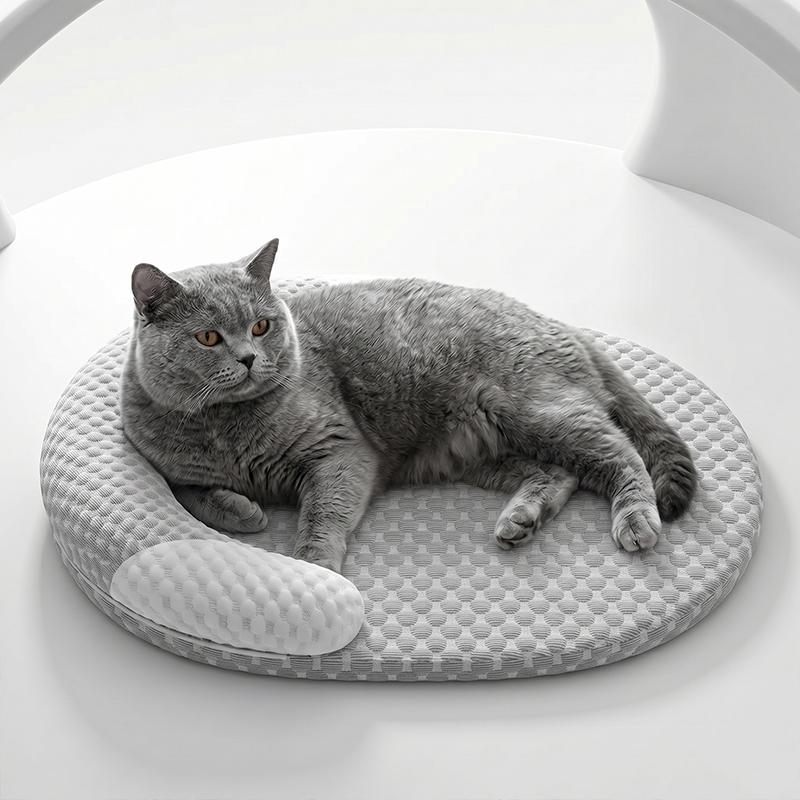 Letto Rinfrescante per Cani Estate Seta di Ghiaccio Tappetino per Gatti Ovale Nido per Animali Traspirante Dissipazione del Calore Tappetino Rinfrescante per Cani Gatti Piccoli Medi Grandi