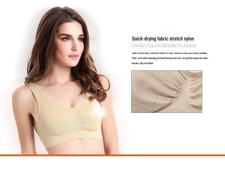12-Color Seamless Shockproof Yoga Sports Bra