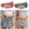 All Matching Dotted Print PU Leather Waist Belt Fashion Skinny Waistband Dress Belt Elegant Pants Belt Waist Decors