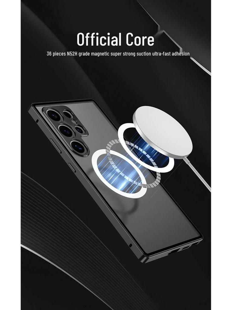 Samsung S26 Ultra Magnetische Metall-Handyhülle mit Spiegelschutz