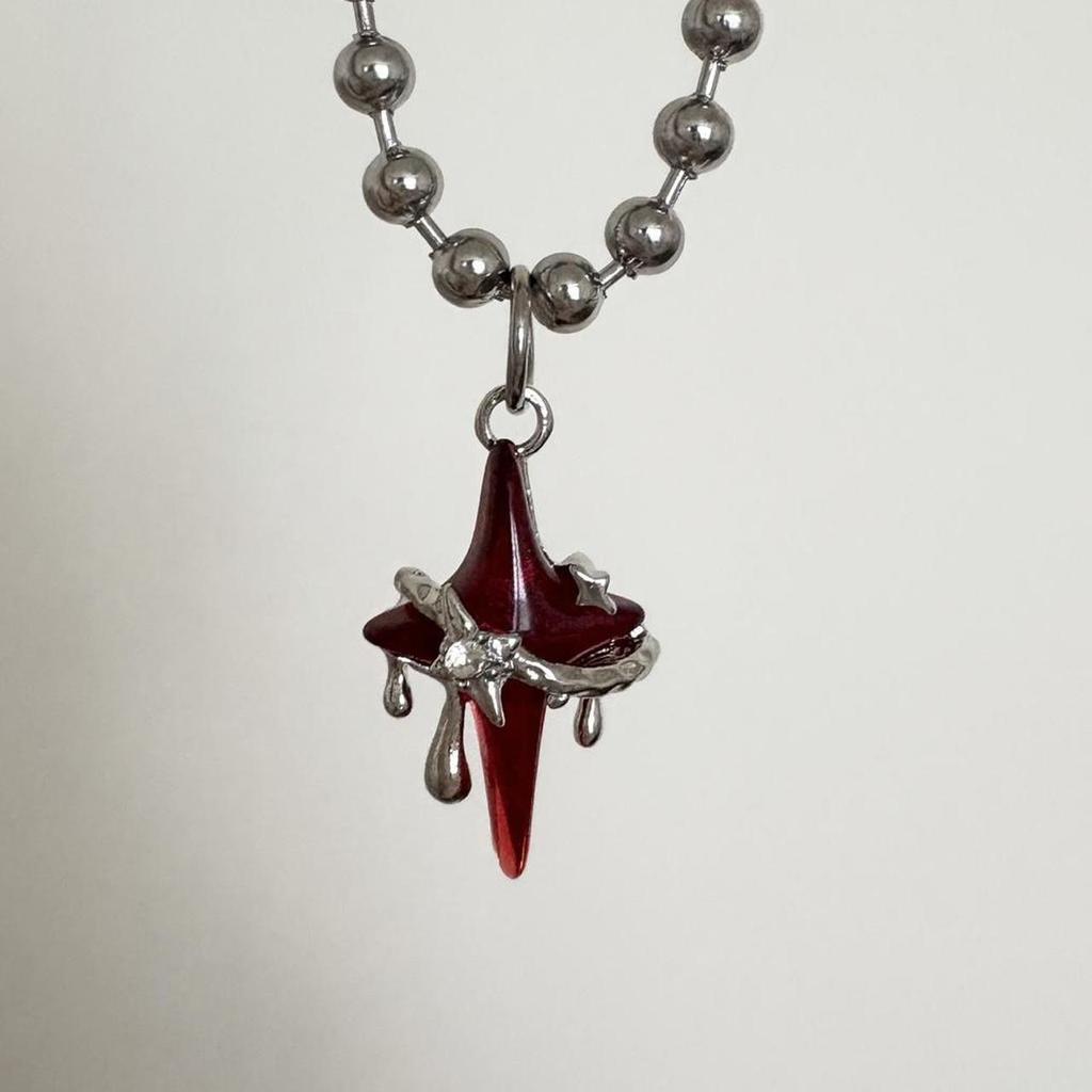 European and American cross-border y2k babes butterfly leather collar punk rock choker collarbone chain necklace foreign trade jewelry