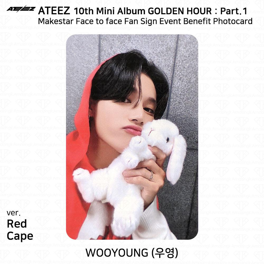 ATEEZ 10e mini album Golden Hour Part.1 Makestar Last Fan Sign Event Photocard