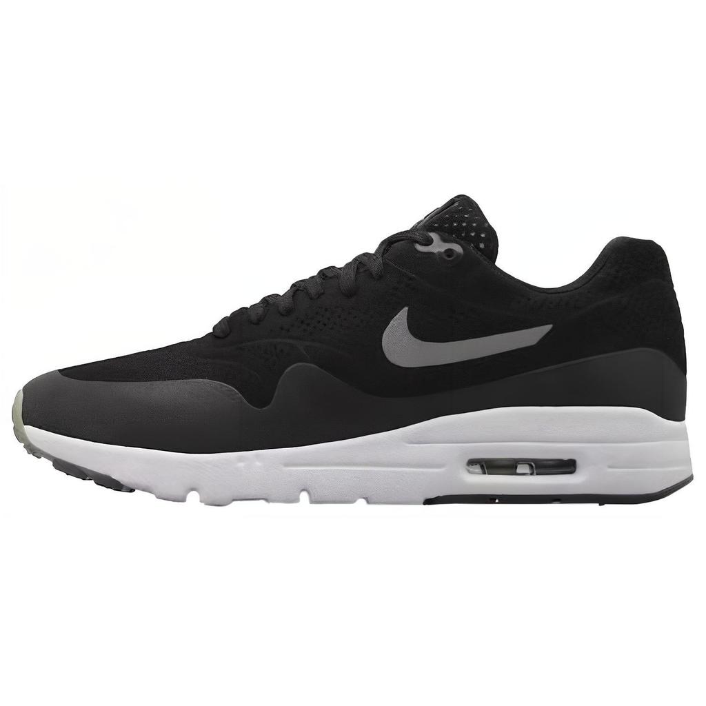 Nike Air Max 1 Ultra Moire Black Women Sneakers Metallic-Silver White 704995-001