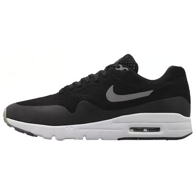 Air Max 1 Ultra Moire Black Women Sneakers Metallic-Silver White 704995-001