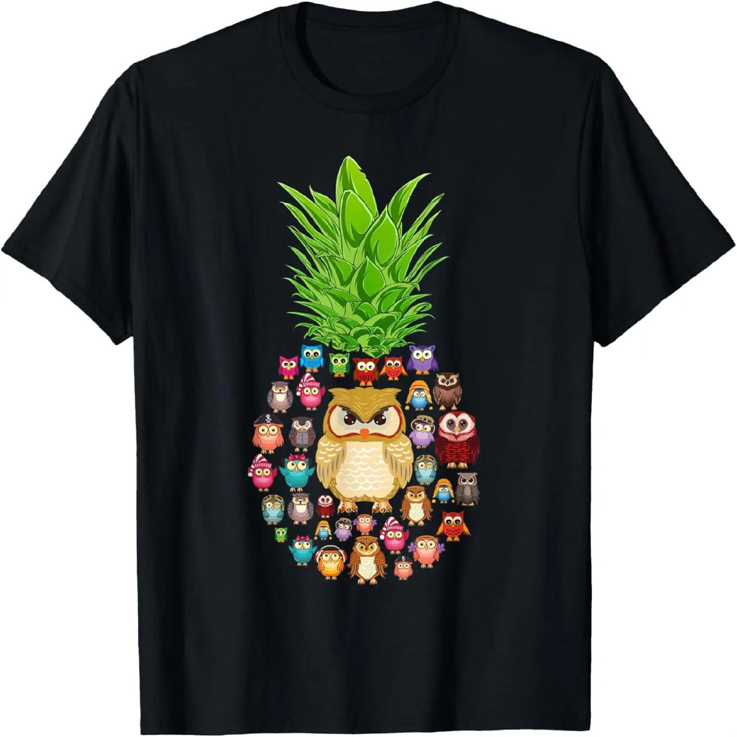 

Hawaii Pineapple Owls T-Shirt XXXXXL різнокольоровий