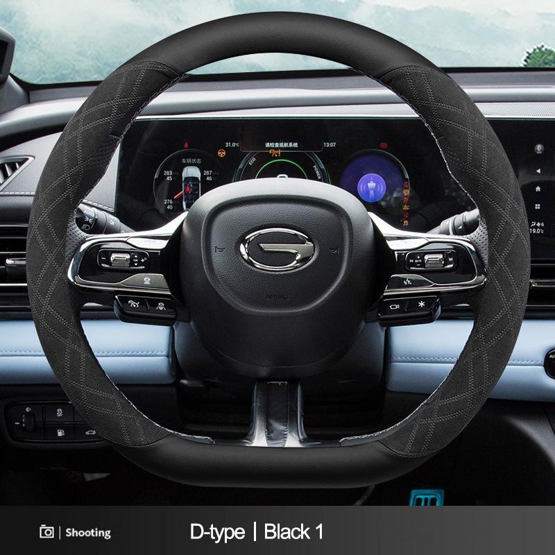 Suede Car Steering Wheel Cover Decoration Handle Wrap For GAC Trumpchi GS4 Plus Empow M8 M6 Pro GS3 GA4 GA6