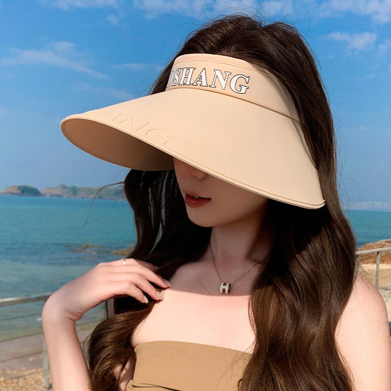 

Летняя пляжная шляпа от солнца с УФ-защитой, шляпа от солнца для велоспорта и активного отдыха, шляпа от солнца с открытым верхом, женская шляпа от солнца с защитой лица