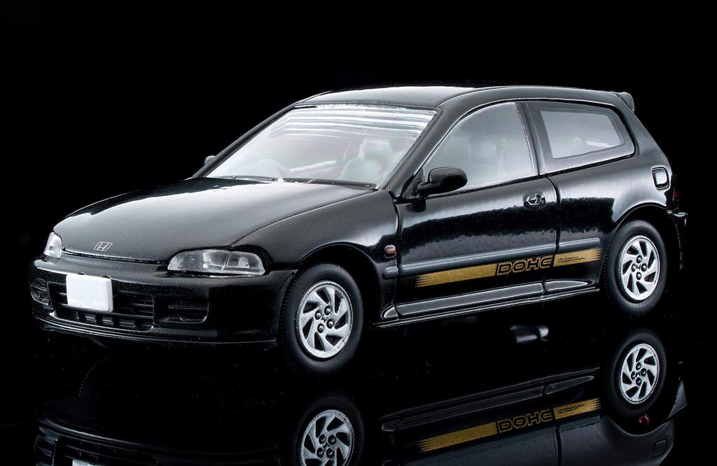 Tomica Limited Vintage Neo Scale Honda Civic Si 20th Anniversary Model 311942 1/64 LV-N48g (Black, Finished)