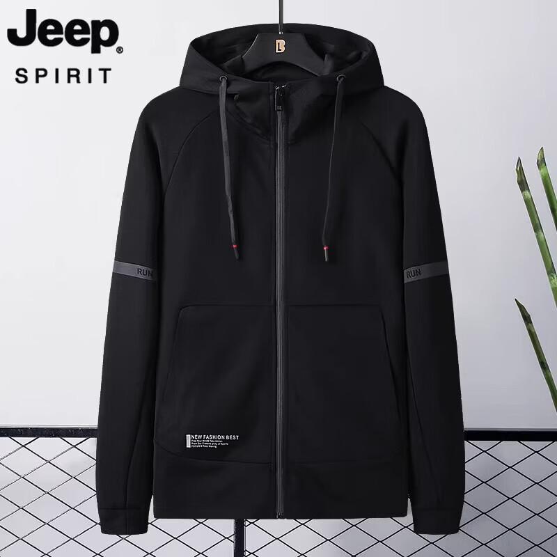 JEEP SPIRIT Men s Hooded Cardigan Jacket XL