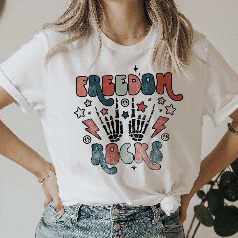 Fashion Letter Teacher Flowers 90s Print Clothing Women TShirt Aesthetics Graphic White Short Sleeve Polyester Womens T Shirt