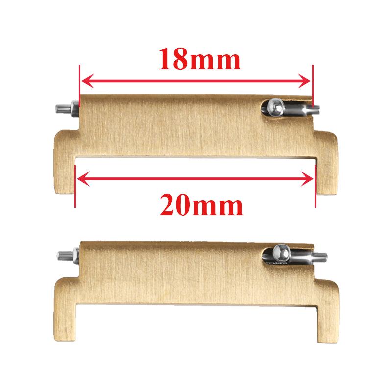 2pcs Strap Adapters Stainless Steel Watchband Connector 20mm To 18mm 20mm 22mm To 22mm 22mm To 20mm Quick Release Pin Connectors