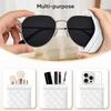 Soft Sunglass Case Eyeglass Case Women Sunglasses Pouch Squeeze PU Leather Portable Eyeglasses Pouch Sunglasses Sleeves