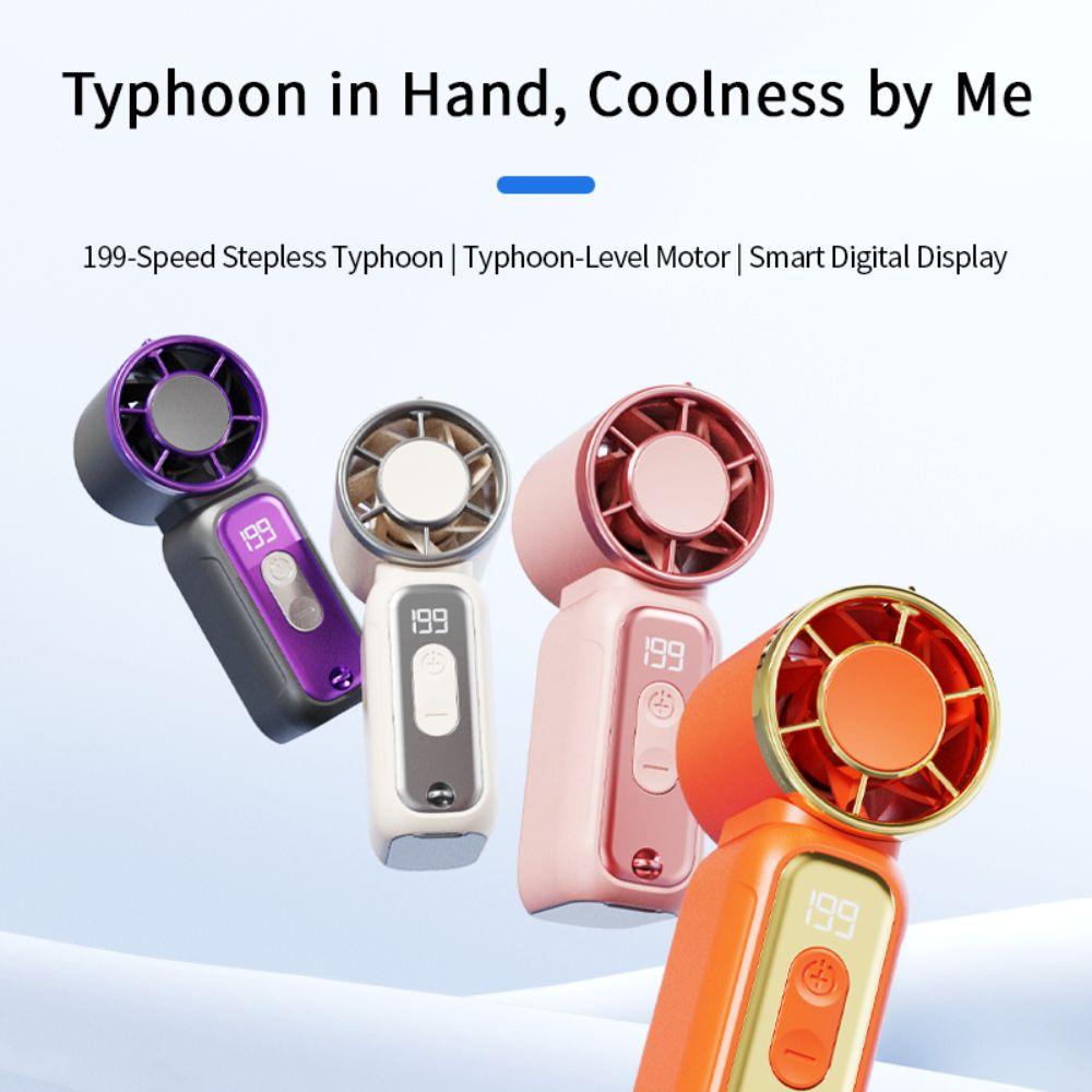 Powerful Wind Super Mini Handheld Fan USB Rechargeable Turbo Fan New Handheld Turbo Fan  Summer