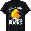 Unisex T-shirt Cute Duck Art For Girls Women Kids Youth Rubber Duck Lover T-Shirt