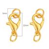 High Quality 12mm Alloy Lobster Clasp for DIY Jewelry, Perfect for Bracelets and Necklaces. Single Circle Combination.