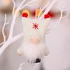 3 Pcs Mini Christmas Gnome Pendant Soft Elf Gnome Figurine Faceless Rudolph Pendant  Home Decor