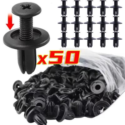 8mm Plastic Rivets Fastener Screw Car Bumper Fender Trim Panel Retainer Fasteners Clip Car Accessories