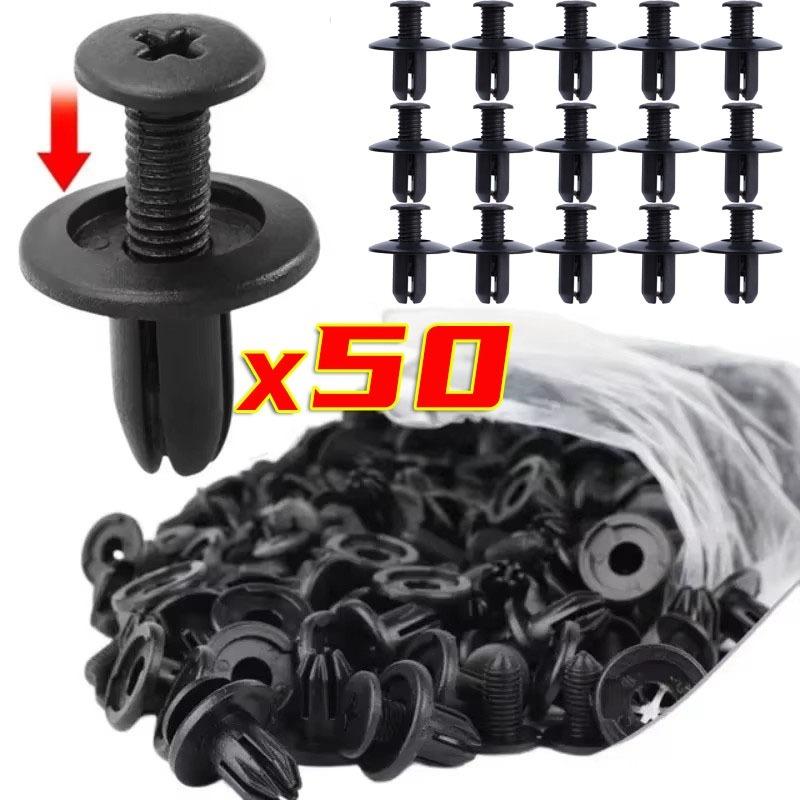 8mm Plastic Rivets Fastener Screw Car Bumper Fender Trim Panel Retainer Fasteners Clip Car Accessories