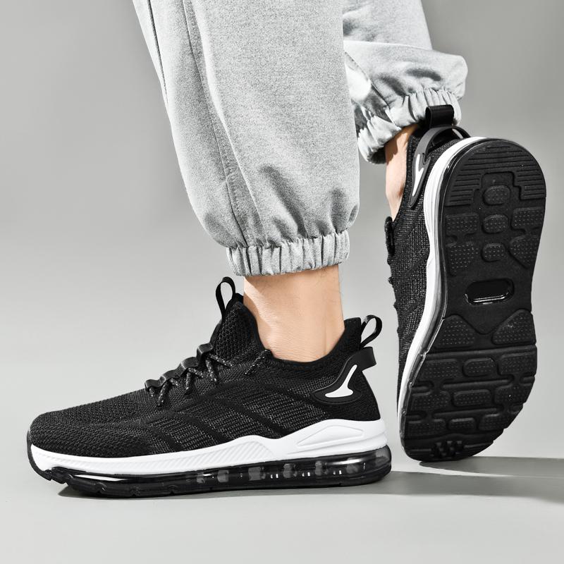 Men's Running Shoes Air Cushion Men's Spring and Autumn New Trendy Breathable Soft Bottom Men's Casual Sneaker Big 48 Size