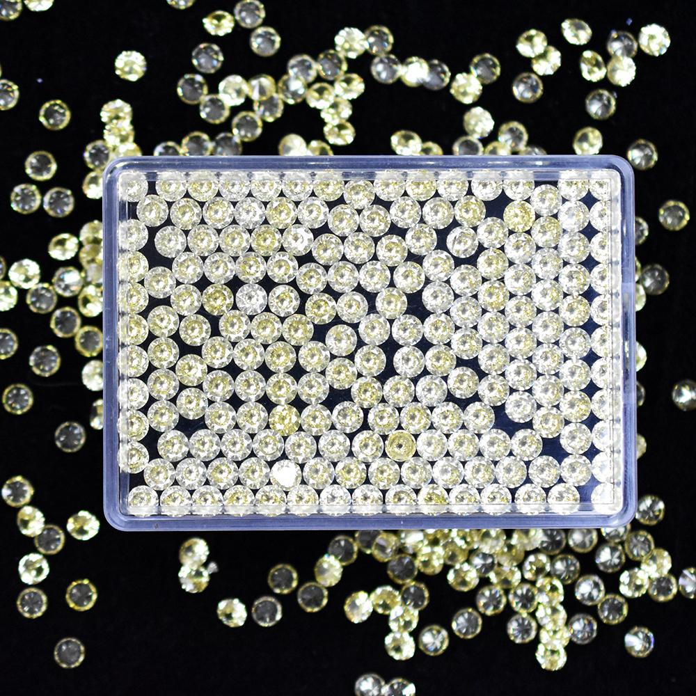 Natural Lite Yellow Sapphire 5x5 Mm 2.40 Ct Round Cut Lot Gemstone Certified Nsc-362