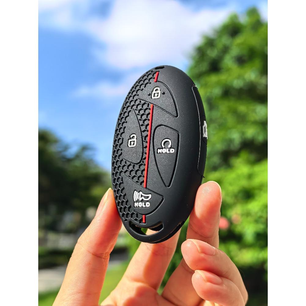 Custodia per Chiave Auto in Silicone per Hyundai Kona Ev N-Line Tucson 2025 Grandeur GN7 IONIQ 6 Santa Fe MX5 Garden Gl Chiave Remota Protezione