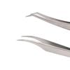 Lashie - Set of 2: Stainless Steel Eyelash Tweezers (Various Designs)